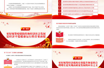 2023以“六個更好統(tǒng)籌”推動經(jīng)濟平穩(wěn)健康發(fā)展PPT大氣精美風黨員干部學習教育專題黨課課件