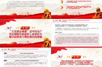 2023時刻保持解決大黨獨有難題的清醒和堅定PPT黨建風認真學習宣傳貫徹黨的二十大精神專題黨課課件