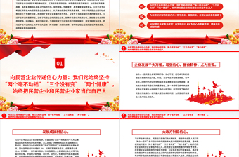 2023譜寫民營經(jīng)濟(jì)健康發(fā)展高質(zhì)量發(fā)展新篇章PPT黨建風(fēng)認(rèn)真學(xué)習(xí)宣傳貫徹黨的二十大精神專題黨課課件