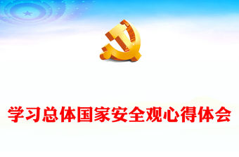 學習總體國家安全觀心得體會
