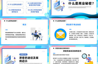 2023公司保密培訓PPT簡約風公司電腦與文件保密工作培訓課件模板