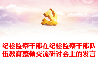 紀檢監(jiān)察干部在紀檢監(jiān)察干部隊伍教育整頓交流研討會上的發(fā)言
