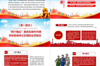 2023兩個確立是新時代最重要的政治成果PPT紅色黨政風(fēng)基層黨委黨支部黨員干部主題教育專題黨課課件模板下載