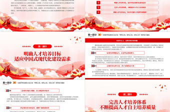2023推進(jìn)中國式現(xiàn)代化建設(shè)培養(yǎng)卓越人才PPT黨建風(fēng)認(rèn)真學(xué)習(xí)宣傳貫徹黨的二十大精神專題黨課課件