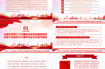2023加快構(gòu)建新發(fā)展格局的重大戰(zhàn)略舉措PPT大氣精美風(fēng)黨員干部學(xué)習(xí)教育專題黨課課件