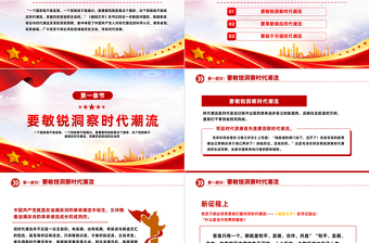 2023黨員干部要提升駕馭時(shí)代浪潮的能力PPT紅色黨政風(fēng)黨員干部學(xué)習(xí)教育專題黨課課件模板