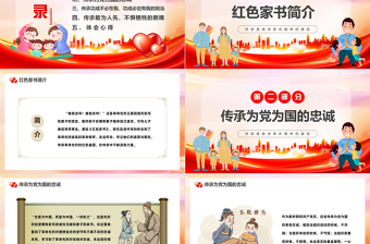 2023傳承是繼承革命精神的基因PPT中國風(fēng)讀紅色家書有感專題課件模板