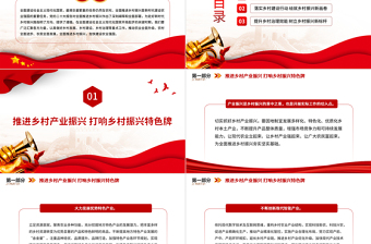 2023全面推進鄉(xiāng)村振興加快建設農業(yè)強國PPT大氣精美風黨員干部學習教育專題黨課課件