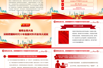 2023以高水平對外開放拓展中國式現(xiàn)代化發(fā)展空間PPT大氣黨建風(fēng)深入學(xué)習(xí)宣傳貫徹黨的二十大精神主題專題黨課課件
