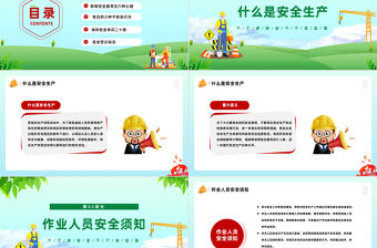 2023安全月PPT簡約風排查重大隱患開展應急演練安全生產月宣傳課件模板下載