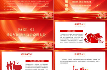 2023憶崢嶸歲月賀今朝華誕PPT紅色精美初心向黨獻禮七一建黨節黨員表彰大會建黨102周年模板