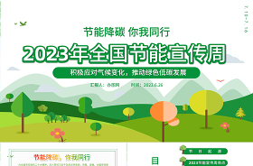 2021節(jié)能宣傳周ppt免費下載