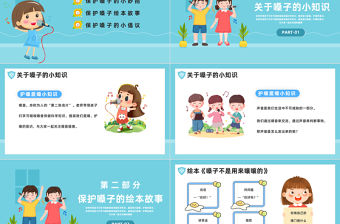 2023護(hù)嗓愛嗓從我做起PPT卡通風(fēng)幼兒園護(hù)嗓主題班會課件模板下載