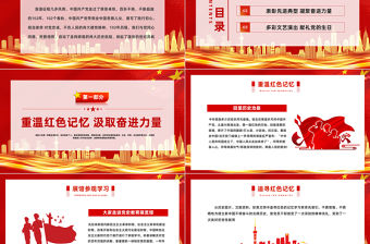 2023初心向黨獻禮七一PPT紅色黨政風七一建黨節102周年專題黨課課件模板下載