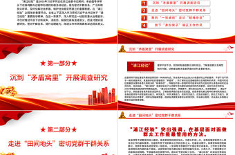 2023深刻把握“浦江經(jīng)驗”的治理啟示PPT精美簡潔新時代信訪工作做好調查研究密切干群關系黨課課件