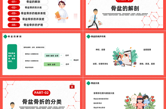 2023骨盆骨折護(hù)理查房PPT插畫風(fēng)骨盆骨折護(hù)理查房醫(yī)療課件模板下載