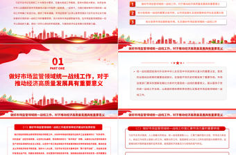 2023充分發(fā)揮市場監(jiān)管職能作用扎實做好市場監(jiān)管領(lǐng)域統(tǒng)一戰(zhàn)線工作PPT大氣黨建風深入學(xué)習(xí)宣傳貫徹黨的二十大精神主題專題黨課課件