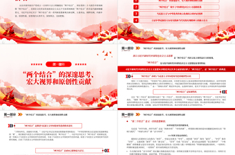 2023“兩個(gè)結(jié)合”的豐富內(nèi)涵和內(nèi)在機(jī)理PPT大氣精美風(fēng)黨員干部學(xué)習(xí)教育專(zhuān)題黨課課件