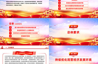 關(guān)于促進(jìn)民營(yíng)經(jīng)濟(jì)發(fā)展壯大的意見(jiàn)PPT紅色黨政風(fēng)促進(jìn)民營(yíng)經(jīng)濟(jì)發(fā)展壯大提振民營(yíng)企業(yè)家信心專題黨課課件