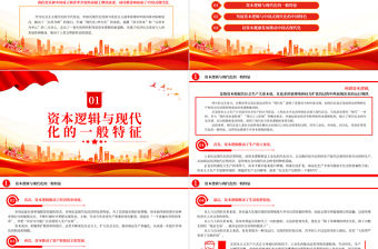 2023中國式現代化對資本的駕馭PPT大氣精美風黨員干部學習教育專題黨課課件