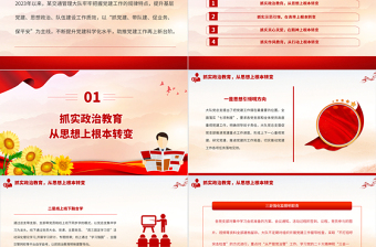 2023強(qiáng)化黨建引領(lǐng)突出“四個(gè)抓實(shí)”PPT紅色實(shí)用2023年上半年某交管大隊(duì)基層黨建工作匯報(bào)