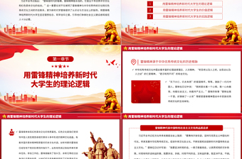 2023用雷鋒精神培養(yǎng)新時代大學(xué)生的三重邏輯PPT大氣精美風(fēng)黨員干部學(xué)習(xí)教育專題黨課課件