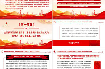 2023書寫新時代全面依法治國新篇章PPT大氣精美風黨員干部學習教育專題黨課課件