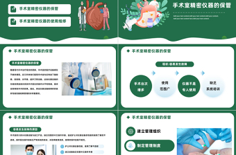 2023手术室仪器设备管理PPT简约风医院手术室仪器设备管理培训课件模板下载