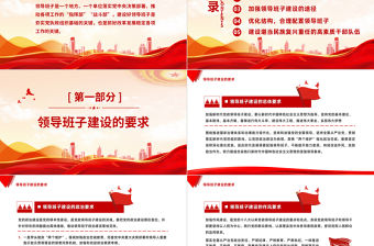 2023黨支部的領導班子建設PPT紅色黨政風黨建宣傳主題教育報告模板下載