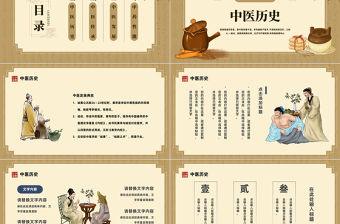 2023中醫宣傳PPT中國風中醫行業宣傳課件模板下載
