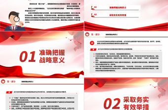 2023全方位夯實糧食安全根基PPT大氣黨建風深入學習宣傳貫徹黨的二十大精神主題專題黨課課件