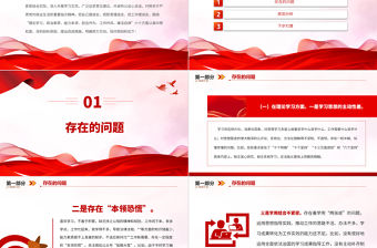 2023年主題教育黨支部專題組織生活會個人對照剖析發言材料PPT