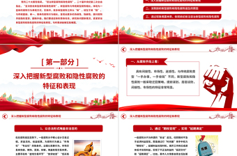 堅(jiān)決查處新型腐敗和隱性腐敗PPT紅色簡潔2023年黨風(fēng)廉政建設(shè)和反腐敗工作專題課件