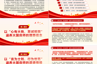 以教育家精神涵養(yǎng)大國良師PPT大氣簡潔弘揚教育家精神勇?lián)聲r代使命教育系統(tǒng)黨課課件
