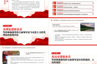 2023深刻認(rèn)識(shí)堅(jiān)持和加強(qiáng)黨的全面領(lǐng)導(dǎo)的四重邏輯PPT黨建風(fēng)深入學(xué)習(xí)習(xí)近平總書記關(guān)于黨的建設(shè)的重要思想專題黨課課件