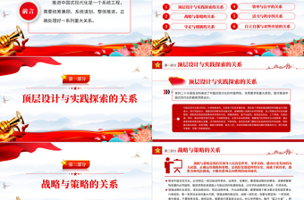 推進中國式現(xiàn)代化需要處理好若干重大關(guān)系PPT紅色簡潔總書記重要講話黨課課件