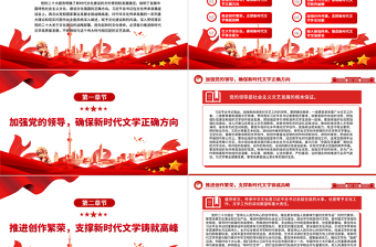 2023奮力肩負(fù)新時代文學(xué)高質(zhì)量發(fā)展重任PPT大氣精美風(fēng)新時代文化建設(shè)的方針原則和發(fā)展路徑黨員干部學(xué)習(xí)教育專題黨課課件