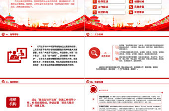 黨員先鋒示范崗創建活動方案PPT紅色大氣黨員先鋒崗工作目標及創建標準課件