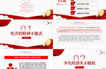 弘揚蒙古馬精神砥礪奮進新時代PPT2023中國精神系列黨員干部學習教育黨課課件