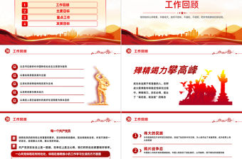 2023黨員主題黨日PPT紅色黨政風心存敬畏手握戒尺黨員干部學習教育主題微黨課課件模板下載