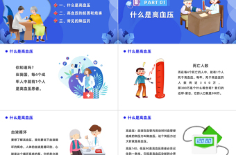 2023普及高血壓知識減少高血壓危害PPT簡約風(fēng)全國高血壓日課件模板下載