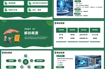 2023股骨颈骨折课件PPT简约医疗风股骨颈骨折介绍课件模板下载