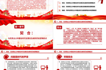 2023馬克思主義中國(guó)化的契合·結(jié)合·融通邏輯意蘊(yùn)ppt黨政簡(jiǎn)潔風(fēng)“兩個(gè)結(jié)合”視域下的馬克思主義中國(guó)化理論廣大黨員學(xué)習(xí)培訓(xùn)黨課課件