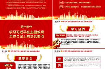 精美以學鑄魂堅定理想信念推動主題教育取得實實在在的成效微黨課PPT