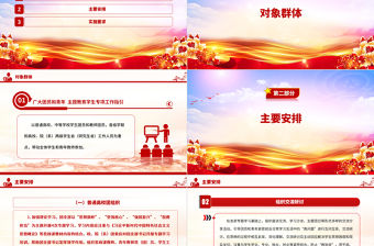 主題教育學生專項工作指引PPT廣大團員和青年加強理論學習開展實踐體驗激發建功立業專題團課
