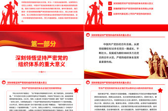 2023如何提高黨的建設質量ppt黨政風堅持嚴密黨的組織體系紀律性專題黨課課件