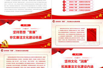 加強新時代廉潔文化建設PPT2023黨組織黨支部反腐倡廉黨風廉政建設微黨課模板下載