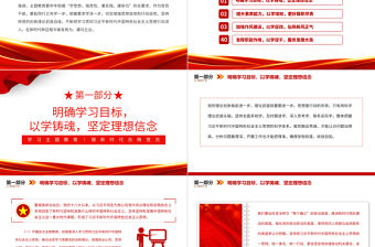 做新時(shí)代合格黨員PPT精美大氣學(xué)思想強(qiáng)黨性重實(shí)踐建新功主題教育黨課課件模板