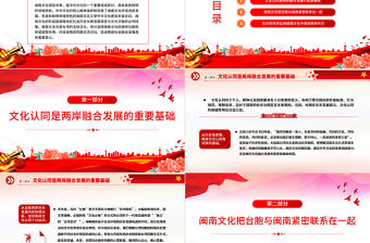 深化閩臺文化交流交融增進(jìn)兩岸同胞文化認(rèn)同PPT黨政風(fēng)用閩南文化點亮海峽兩岸融合發(fā)展新路專題課件模板
