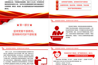 2023黨的干部是黨和國家事業的中堅力量ppt精美黨政風堅持造就忠誠干凈擔當的高素質干部隊伍黨組織黨員黨建專題黨課課件